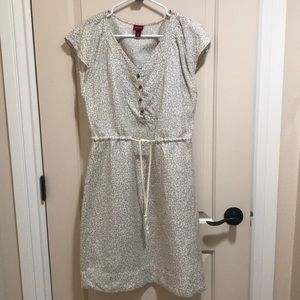 Mid size Summer dress linen& rayon